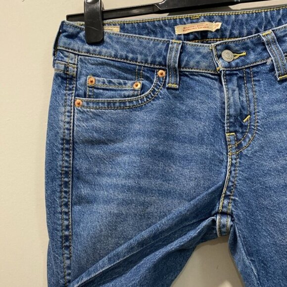 Levi's Noughties Bootcut Jeans Women’s Size 29 Stretch Dark Blue - Picture 8 of 13